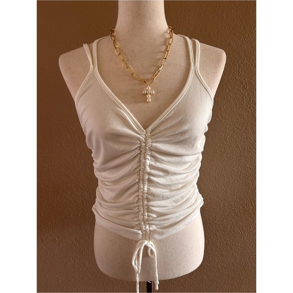 🆕Double strap ribbed cami top - Picture 4 of 6